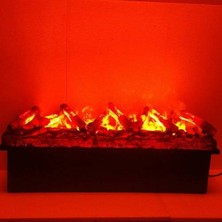 Sanat Şömine - 3D Elektrikli Şömine 100 cm - Siyah