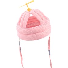 Toddler Güvenlik Şapka Tampon Bonnet Pamuk Çocuk Anti-Çarpışma Headguard Yusufçuk Yusufçuk Pembe (Yurt Dışından)