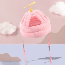 Toddler Güvenlik Şapka Tampon Bonnet Pamuk Çocuk Anti-Çarpışma Headguard Yusufçuk Yusufçuk Pembe (Yurt Dışından)