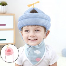 Toddler Güvenlik Şapka Tampon Bonnet Pamuk Çocuk Anti-Çarpışma Headguard Yusufçuk Yusufçuk Pembe (Yurt Dışından)