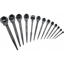 Glory Çift Ölçü Kazıklı Lokma Cırcır Anahtar 30X32MM