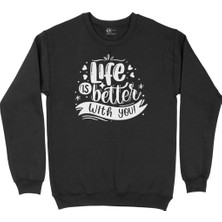Cix Life Is Better With You Siyah Sweatshirt