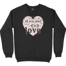Cix All You Need Is Love Siyah Sweatshirt