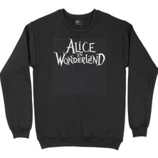 Cix Alice In Wonderland Siyah Sweatshirt