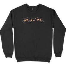 Cix Halloween Cats Siyah Sweatshirt