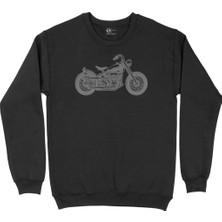 Cix Chopper Motor Siyah Sweatshirt