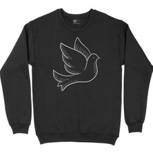 Cix Barış Güvercini Siyah Sweatshirt