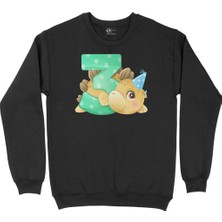 Cix Çocuğumun 3. Yaşına Özel  Siyah Sweatshirt