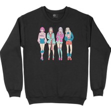 Cix K-Pop Girls Siyah Sweatshirt
