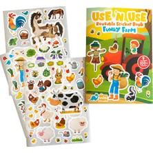 Use 'n Use Sticker Book Funky Farm (Tak Çıkar Çıkartma Kitabı)