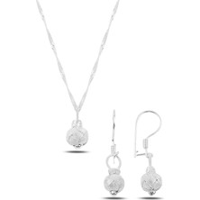 Söğütlü Silver Gümüş Beyaz Kazaziye Top Modeli Ikili Set
