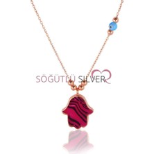 Söğütlü Silver Sedefli ve Nazarlı Fatma Ana Eli Kolye