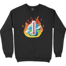 Cix Yaz Sıcağı Siyah Sweatshirt