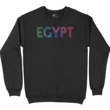 Cix Mısır Renkli Egypt Siyah Sweatshirt