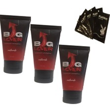 Big Lover Erkeklere Özel 50 ml Jel 50 ml Maximum Strength Hardening Gel For Men 3 Adet + Playboy 5 x 5 ml Lubricant Kayganlaştırıcı Jel