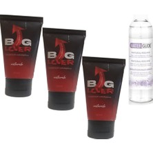 Big Lover Erkeklere Özel 50 ml Jel + Maximum Strength Hardening Gel For Men 3 Adet + Waterglide 400 ml Kayganlaştırıcı Jel