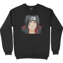Cix Itachi Uchiha Naruto Siyah Sweatshirt