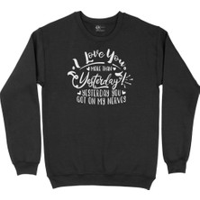 Cix I Love You More Than Yesterday Siyah Sweatshirt