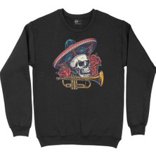 Cix Kovboy Kuru Kafa Siyah Sweatshirt