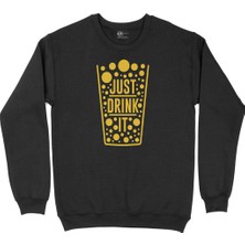 Cix Just Drink It Siyah Sweatshirt