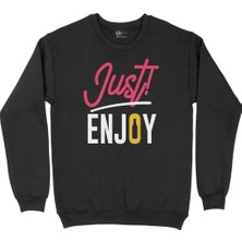Cix Just Enjoy Siyah Sweatshirt