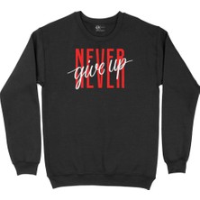 Cix Never Give Up Siyah Sweatshirt