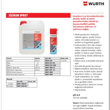 Würth Silikon Sprey 500 ml 2'li Paket