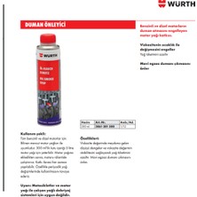 Würth Duman Önleyici Motor Yağı Için 300 ml