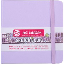 Talens Art Creation Pastel Violet Kapak Eskiz Defteri 140 Gram 12 x 12 cm 80 Yaprak