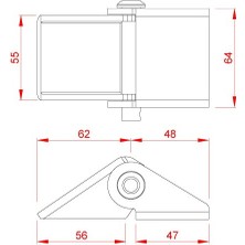 İtimat Sac Kapak (Damper) Menteşe - 4 mm
