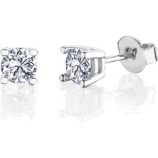 Mia Vento 0.80 Karat Effective Diamond Işıltılı Dokunuş Tektaş Gümüş Küpe