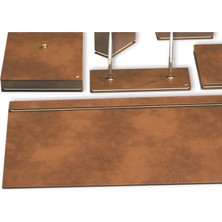 Tabac 4555-140 Gold Lüks Suni Deri Sümen Takımı Maya Kahve