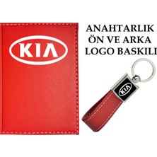 Promosyon Denizi  Kırmızı Ruhsat Kabı ve  Anahtarlık