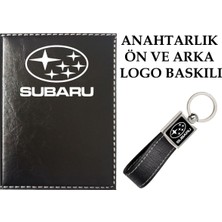 Promosyon Denizi  Subaru  Logolu Siyah Ruhsat Kabı ve Subaru Logolu Anahtarlık