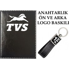 Promosyon Denizi  Tvs  Logolu Siyah Ruhsat Kabı ve Tvs Logolu Anahtarlık