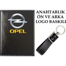 Promosyon Denizi  Opel  Logolu Siyah Ruhsat Kabı ve Opel Logolu Anahtarlık