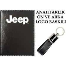 Promosyon Denizi  Jeep Logolu Siyah Ruhsat Kabı ve Jeep Logolu Anahtarlık