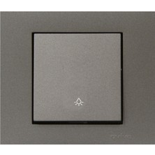 Ovivo Grano Antrasit Light Anahtarı Enerji Tasarruflu 1 Adet Şık Tasarım