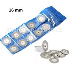 Profisher Dremel Için Mini Elmas Taşlama Kesme Tekerlek Disk Testere 10 Adet 16 mm