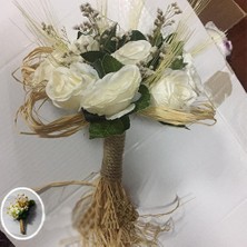 İlterland Damat Yaka Çiçeği & Gelin Buketi Gelin Çiçeği