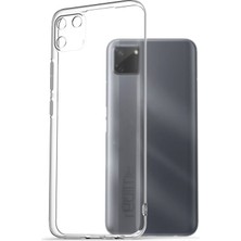 Fitcase Realme C11 Kılıf Kamera Korumalı Silikon Şeffaf Arka Kapak