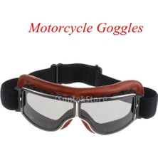 Homyl Retro Kask Goggles Motosiklet Cruiser Vintage Pilot Gözlükler Harley (Yurt Dışından)