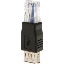 Flameer RJ45 Erkek USB Af Af Bir Kadın Adaptörü Soket Ağ Ethernet Yönlendirici Fiş  (Yurt Dışından)