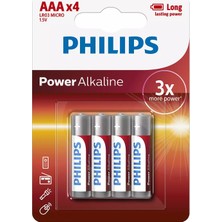 Philips Alkalin İnce Kalem Pil 4'lü