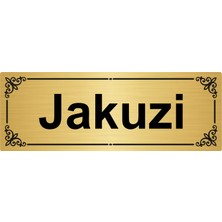 Özarslan Dizayn Jakuzi 7 x 20 cm  Altın Renk Metal Yönlendirme Levhası