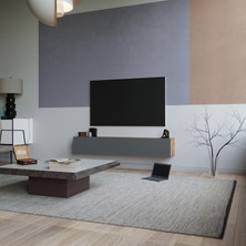 L'occi Concept Delphin 180 cm Kapaklı Tv Ünitesi DLP8-AA Çam-Antrasit