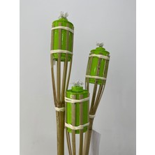 Bahçem Bambu Yeşil Dekoratif Aydınlatma 90CM (3 Adet)