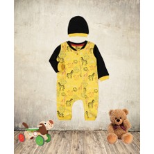 Baby Divo Kız Erkek Bebek Hayvan Desenli Tulum