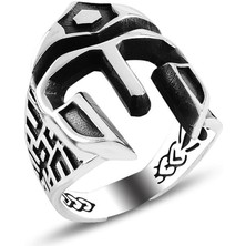 Takılingo Miğfer Savaşcı Model Spartalı Gümüş Erkek Yüzük