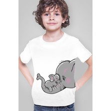 Rock&Roll Anne Bebek Beyaz Kısa Kollu Kız Erkek Uniseks Çocuk T-Shirt